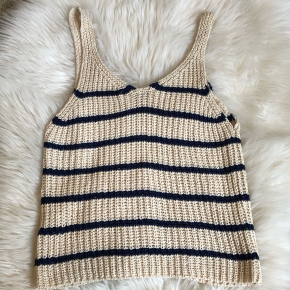 Boho Woven striped Tank - Picture 1 of 3